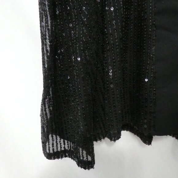 Unbranded | P2P 24 inches measured | Black Sequin Racerback Tank Top - Picture 6 of 13